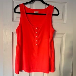 GAP Vibrant neon coral Tank Top